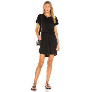 Black Tie-Waist T-Shirt Dress by Paige